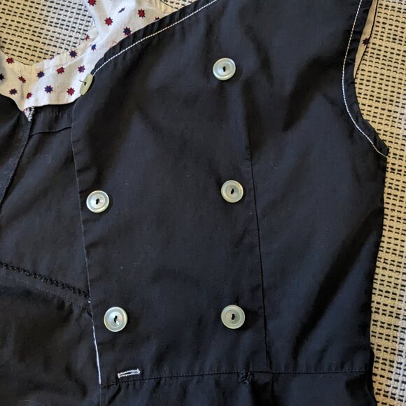 Vintage Handmade 1950s Sleeveless A-Line Sailor Inspired Dress XS - Picture 8 of 12